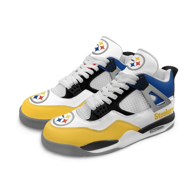 Women's Pittsburgh Steelers Running weapon Air Jordan 4 Shoes 0002